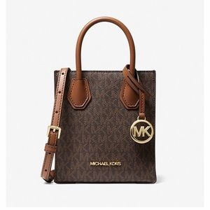 Mercer Extra-Small Logo and Leather Crossbody Bag